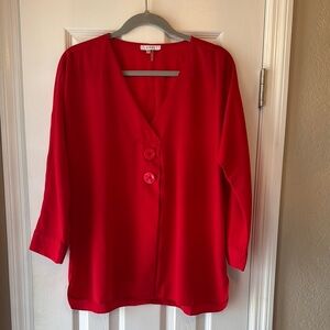 SIONI Women's Red Blouse Size M